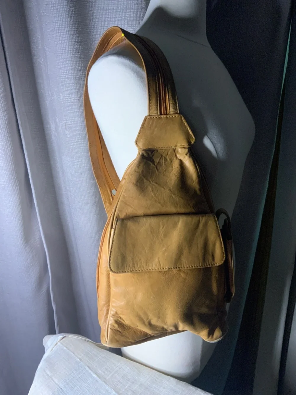 Retro Leather Napsack or Shoulder Bag